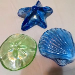 Vintage lusterware paperweights